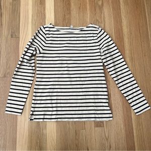 J. Crew Boatneck Striped Mariner Long Sleeve Shirt